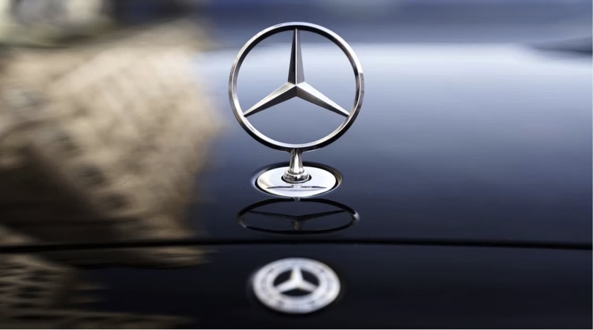 Close detail of the hand-finished Nappa leather seat stitching in the Mercedes-Benz S580.